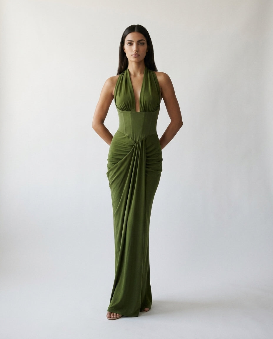 GAIA CORSET MAXI  DRESS
