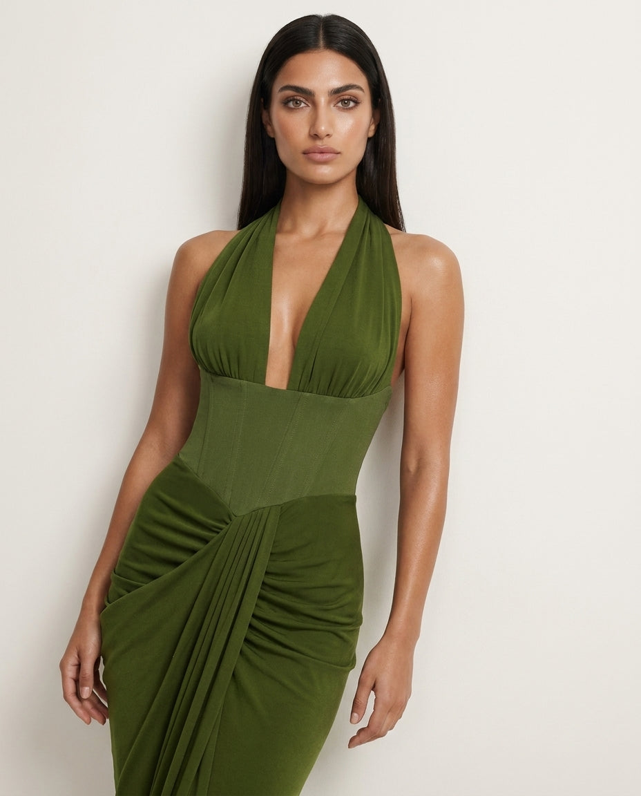 GAIA CORSET MAXI  DRESS