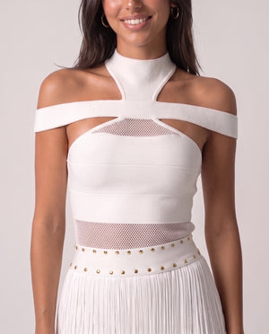 Morena Fringe Midi Dress