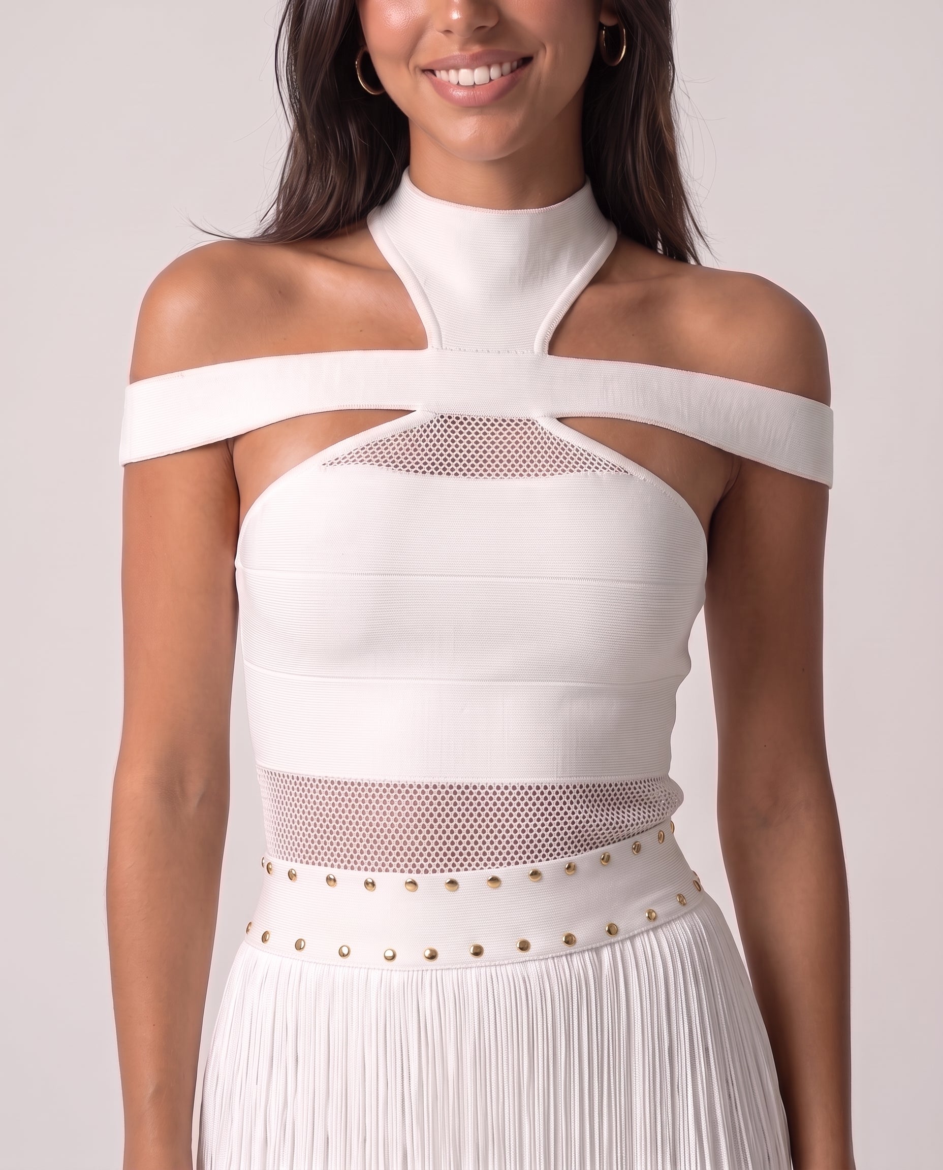 Morena Fringe Midi Dress